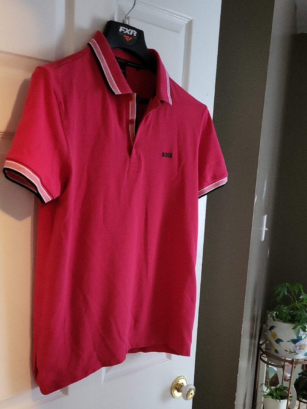BOSS Men’s Pink Polo Shirt